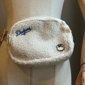 Hello Kitty Cream Fleece Dodgers Bag.